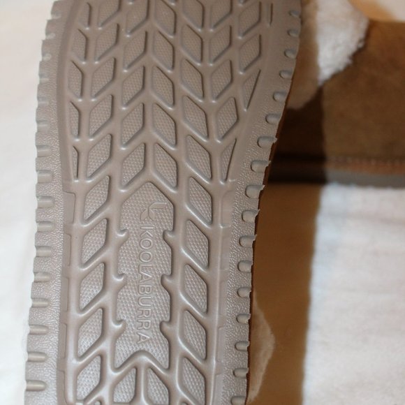 NIB UGG‎ KOOLABURRA CHESTNUT SUEDE SLIP ON FUR LINED SLIPPERS SHOES - Picture 7 of 7